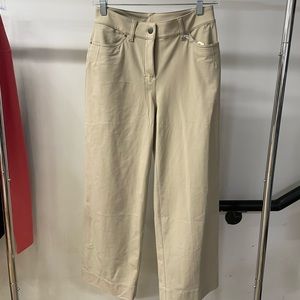 Lululemon Tan City Sleek 5 Pkt Wide Leg Pant